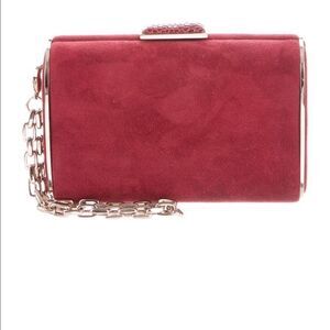 Sergio Rossi clutch  leather evening clutch - Italian luxe statement bag